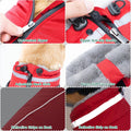 Fragralley Dog Coat with Harness Built in, Waterproof Warm Jacket Vest