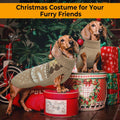 Lelepet Dachshund Sweater, Turtleneck Dog Sweaters for Small Dogs, Warm Pullover Knitted Pet Coat, Cold Weather Dachshund Clothes, Fall/Winter Cozy Outfit (XS-XL)