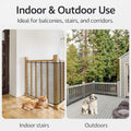 15ft x 3ft Balcony Netting for Pets - Heavy Duty Cat Balcony Net, Thickened Mesh Railing Protector for Apartment, Stairs