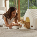 FUKUMARU Cat Bed Cave, Enclosed Washable Covered Dog Bed with Support Frame