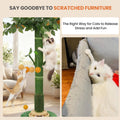 BOLIAN 53" Extra Tall Cat Scratching Post for Large Cats, Heavy Duty Vertical Scratcher with Natural Sisal Rope, Stable Climbing Pole with Hanging Ball for Full Body Stretching