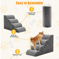NEWBULIG 4-Step Dog Stairs, 20" H Dog Steps for Sofa and Chair
