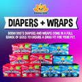 Bodhi Dog Disposable Male Dog Diapers - Super Absorbent, Leak-Proof Pee Wraps - Adjustable Fit, Comfortable Design, Adva