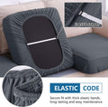hyha Waterproof Couch Cushion Covers for Pets, Non Slip Sofa Seat Cover for Dogs Washable, Soft Thick Stretch Jacquard F