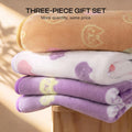 Luciphia 3 Pack Soft Fleece Dog Blankets for Small Dogs Puppy Cats,23"x16"