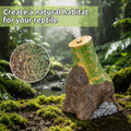 Reptile Humidifier Fogger, Bamboo Trunk Humidifier with Top Mist Outlet, 1000ml Detachable Terrarium Humidifier Reptile 
