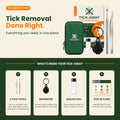 Tick-Away Tick Removal Kit for People & Pets – 5-Piece System with 2 Precision Tick Remover Tools, Magnifier, Sealed Col