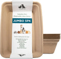 Disposable Cat Litter Box, 5-Pack (Jumbo) – Extra Thick & Sturdy, Leak Resistant, No Scrubbing, Odor Resistant, Biodegra