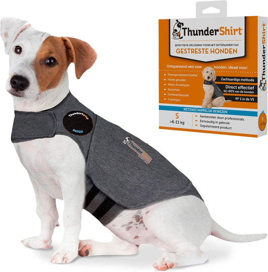 ThunderShirt for Dogs Calming Anxiety Vest, Small, Heather Gray