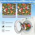 2 Pack Washable Guinea Pig Cage Liner, Reusable Guinea Pig Mat, Waterproof Super Absorbent Pee Pads for Small Animals