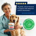 Advanced Calming Chews for Dogs - Hemp Chews and Melatonin - Anxiety Relief - Sleep Aid - Relaxing Treats - Stress Relief During Fireworks, Storms, Thunder, Barking - Made in USA - BBQ - 60ct