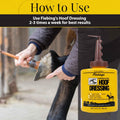 Fiebing's Hoof Oil for Horses with Mineral Oil (32 oz) - Hoof Dressing with Applicator Brush to Condition Dry, Split Hoo