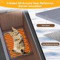 Wooden Heated Cat House for Outside for Stray Feral Cats