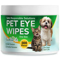 Premium Eye Wipes for Dogs & Cats - 300 Pcs - Pet Eyes Cleaning Pads to Remove Tear Stains, Crust & Discharge - Perfect for Pets Daily Care - Helps with Itching & Dryness - Pre-Soaked & Disposable