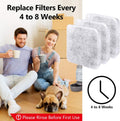 Dog Water Filter Replacement Compatible with Petmate Bowl Filters