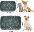 AUPETEK Self-Warming Cat Bed Indoor/Outdoor Super Soft Self Heating Pet Mat Washable Thermal Pad for Cat & Dog 21x15.7 inch