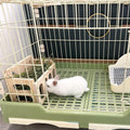 Rabbit Hay Feeder Wooden Hay Rack Guinea Pig Hay Holder Less Wasted Hanging Hay Feeder for Bunny Chinchillas Guinea Pig 