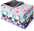 Reginary 4 Pcs Guinea Pig Fleece Cage Liners, Heart Pattern, 24 x 16 Inch