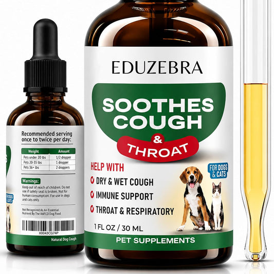 Kennel Cough Drops for Dogs & Cats Cough Relief Dry and Wet Pet Cough Allergy Relief - for Dogs of All Breeds & Sizes