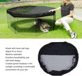 Tyenaza Dog Pen Cover, 210D Silver Coated Oxford Cloth Proof Half Mesh Dog Playpen Top Cover Fits 8 Panels 24 Inch Width