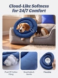 Soft Dog Cones, Recovery Dog Donut Collar After Surgery- Cone of Shame Alternative, Pet Elizabethan E-Collar Anti-Bite L