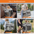 Xixter Dog Bike Basket Carrier – Secure Pet Bicycle Basket with Mesh, Safety Lanyard & Contains Metal Supports Reflectiv