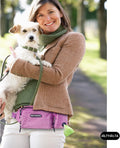 EZ Dog Walking Fanny Pack, Dog Training Treat Pouch, Easy for Walking with Dogs, Belt Bag with 6 Pockets and Waste Bag D