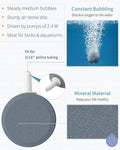 Pawfly Aquarium Air Stone Disc Bubbler 1.5 inch, Oxygen Diffuser Airstone for Nano Air Pumps Fish Tanks Buckets Small Po
