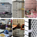 52 Pcs Wire Cage Clips Detachable Pet Cage Door Clip Cat Cages Door Latch Buckle Snap on Plastic Lock Snap Cat Fence Whi