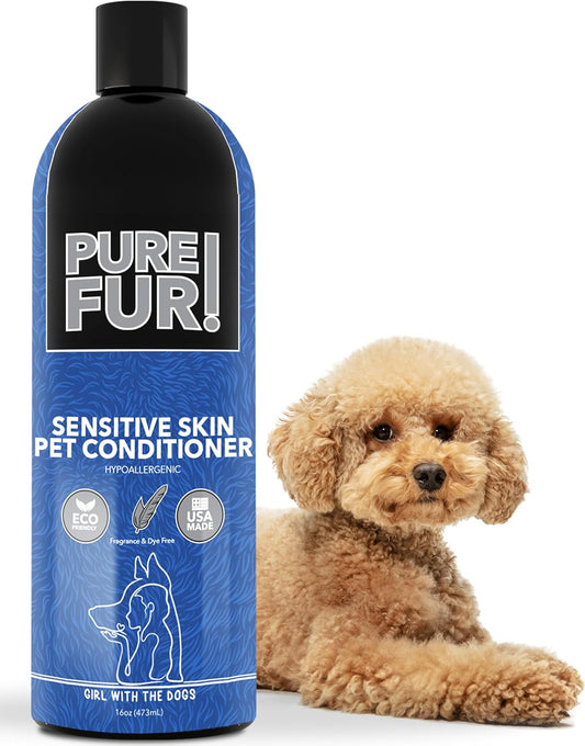Pure Fur! by Girl With The Dogs Sensitive Skin Dog & Cat Conditioner, 8Wks+