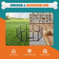 NEWBULIG Dog Playpen Indoor 8 Panels 24 Inch, Metal Outdoor Dog Fence Pen
