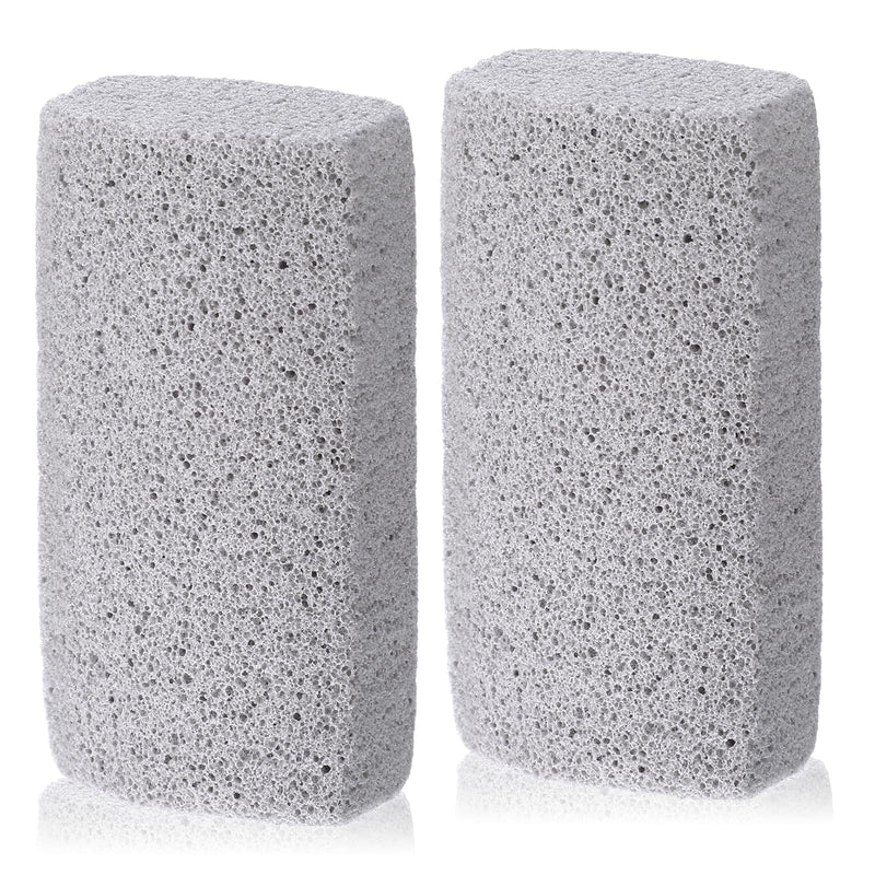 Yolev 2 Pcs Pet Hair Remover Grey Pumice Stone for Dog Cat Tool Fur Removal Cleaning Block Remover Stone for Car Interior Furniture Bedding Carpet（3.94 x 1.97 x 1.38in）