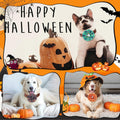 Huhumy 50 Pcs Halloween Dog Collar Bows Flowers Bulk for Small Medium Large