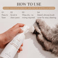 YUKIMI Premium Amino Acid Paw Cleanser with Silicone Bristle Brush for Dogs & Cats | Dermatologist Certified Hypoallerge