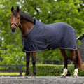 Equinavia Vind Lightweight Stable Blanket for Horses | No Fill Sheet with Wither Relief - Navy - 76 in