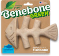 Benebone Plant-Based Fishbone Toy for Modest Chewers, Real Salmon