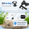 Fish Tank Cleaner Kit with Digital Thermometer, Gravel Vacuum for Aquarium, Aquarium Vacuum & Siphon, Fish Tank Cleaning