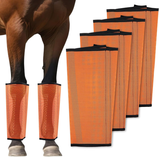 Mesh Horse Fly Boots, Set of 4