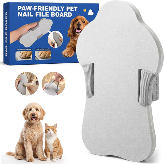 Dog Nail Scratch Board with Hand Strap, Quiet Non-Slip Dog Nail File Board