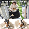 Lesure Dog Car Seats for Small Dogs,Safety Pet Booster Seat Under 25lbs