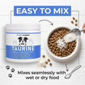 Doggy Supps Taurine Powder for Dogs, DoggySupps Taurine Supplement for Dogs, Grade Amino Acid Supplement for Heart, Visi