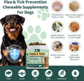 Flea and Tick Prevention for Dogs, Natural Dogs Flea and Tick Treatment Chewable, Oral Pets Flea Support Supplement - Fl