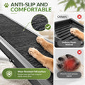 RUBLELITIE Dog Ramp for Cars SUV Truck-17.3"x71" Heavy Duty Foldable Wide Outdoor Pet Stairs with Non-Slip Surface Portable Folding Design for Large Dogs Up to 250lbs (71" L x 17.3" W)