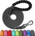 NTR Heavy Duty Dog Leash,8FT Rope Leash for Dog Training with Swivel Lockable Hook,Reflective Threads and Comfortable Ha