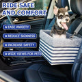 MARSLABO Dog Car Seats for Small Dogs, Upgrade Dog Booster Seat with Metal Frame Construction with Double-Layer Oxford, Perfect for Small Pets up to 20lbs
