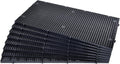ALEGI Aquarium Grid Isolate Board Divider Fish Tank Bottom Black Filter Tray Plastic Crate (8pcs Black)