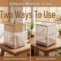 Bird Cage Seed Catcher Net Cover, Bird Cage Net, Mesh Parrot Cage Skirt Guard for Parrot Cockatiel Budgie Fits Round Squ