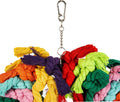 Napiass Parrot Swing for Large Birds - Colorful Cotton Rope Hanging Ring Toy for African Grey, Cockatoo, Conure, and Parakeet | Chewing, Exercise, Climbing, and Snuggling (Parrot Swing)