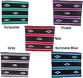 Majestic Ally 36"x 34" Navajo Design Acrylic Saddle Blanket -2.4 lbs (Turquoise Green and Black)