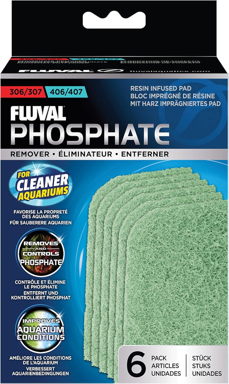 Fluval 307/407 Phosphate Remover Pad, 6-Pack